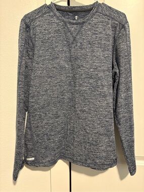 Free Country Men's Marled Navy Crewneck Sweater
